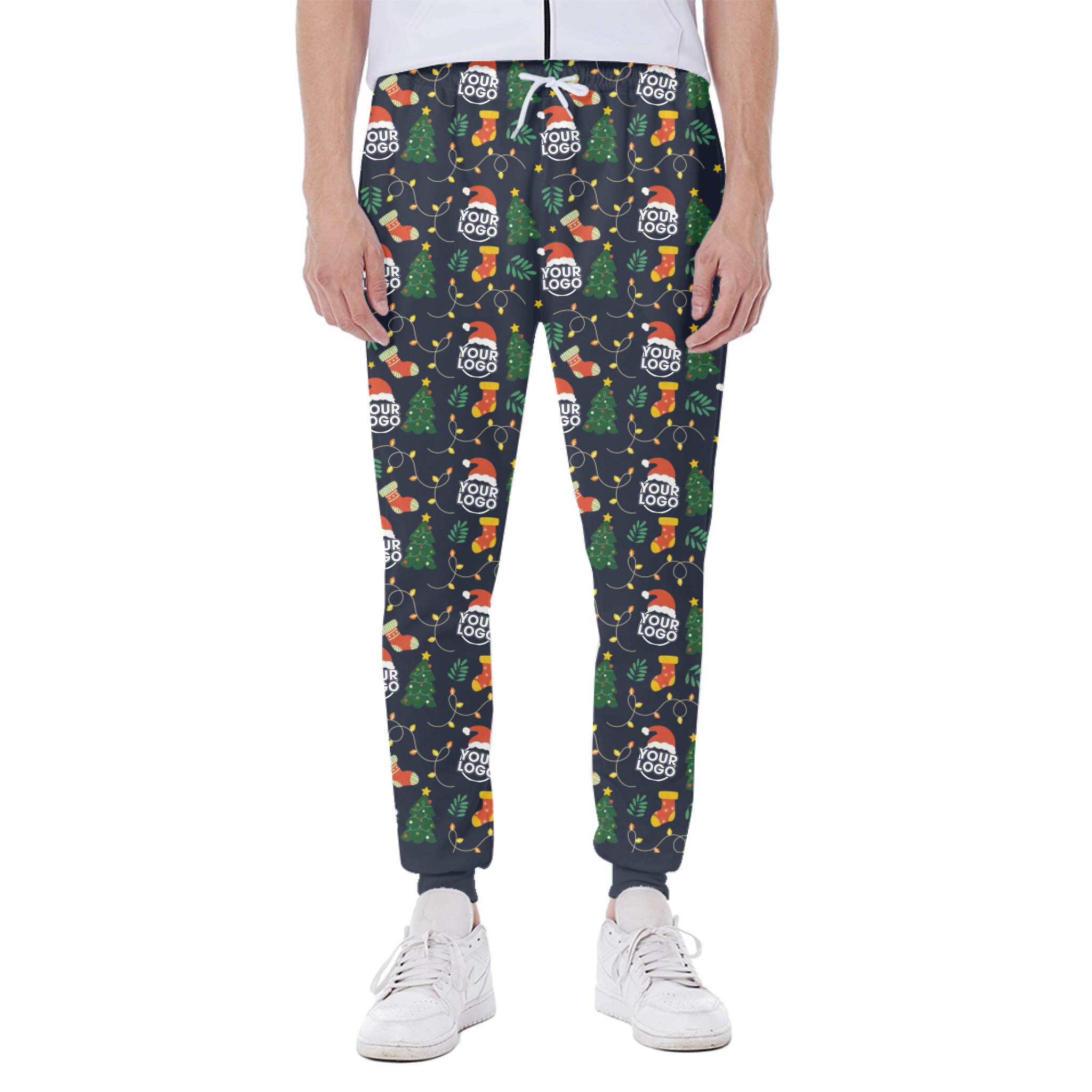 Custom Logo Or Face Christmas Sweatpants  4