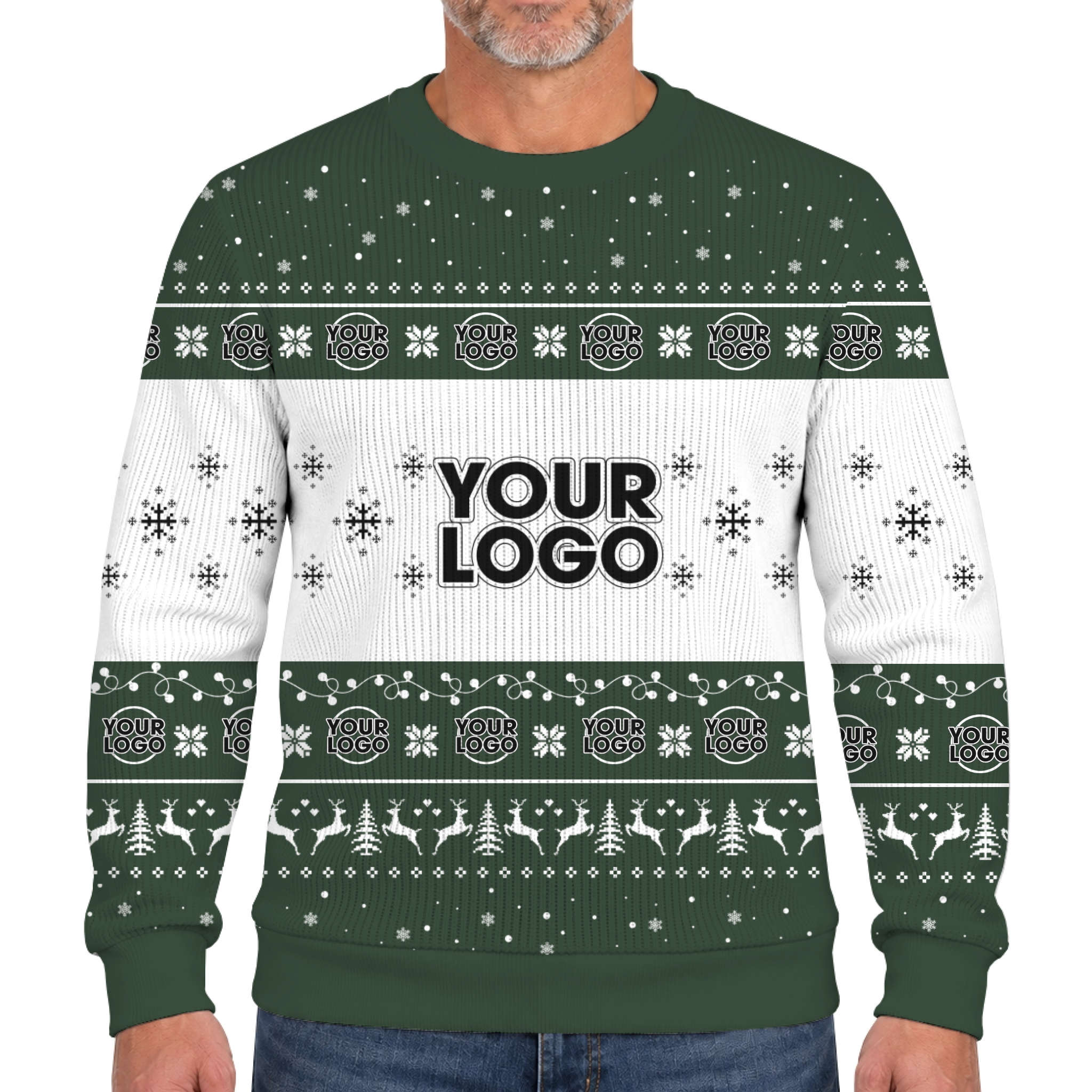 Custom Logo Or Face Ugly Christmas Lookalike Knit Sweater  7