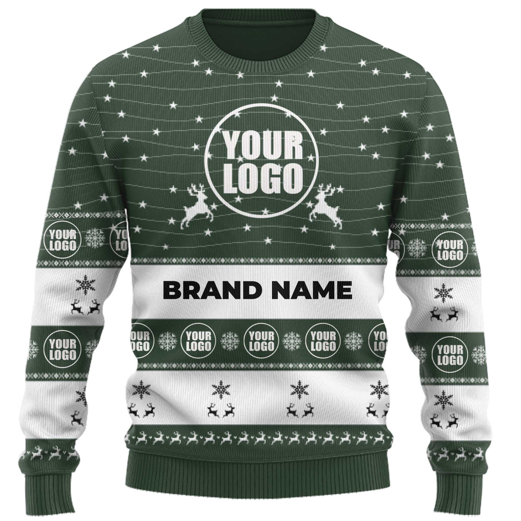Custom Logo Reindeers Christmas Sweater Bulk Price 5
