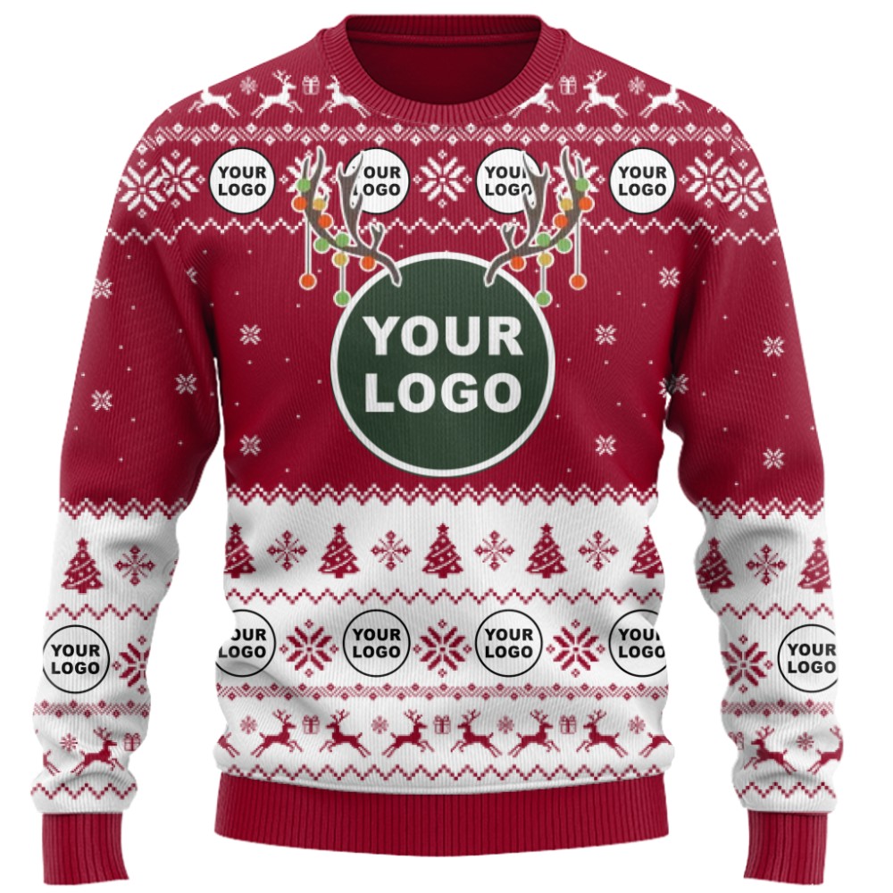 Custom Logo Ugly Christmas Sweater For Branding 3