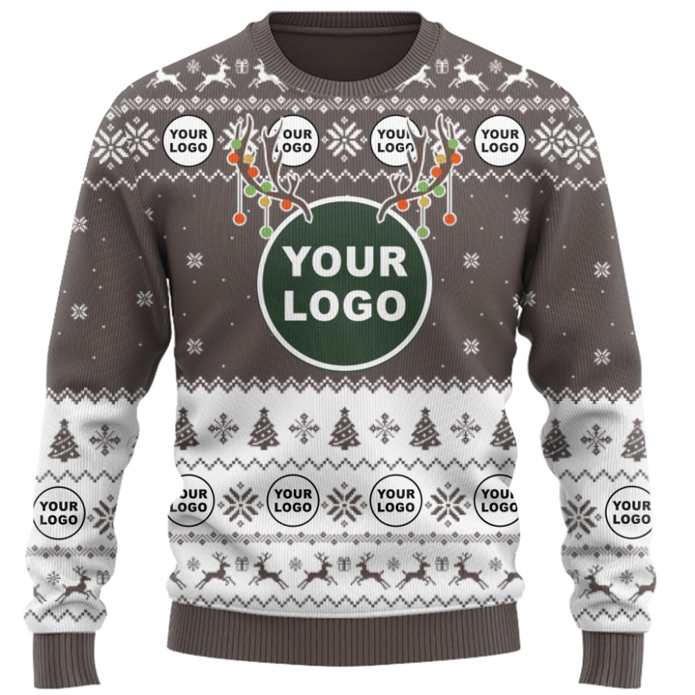 Custom Logo Ugly Christmas Sweater For Branding 4