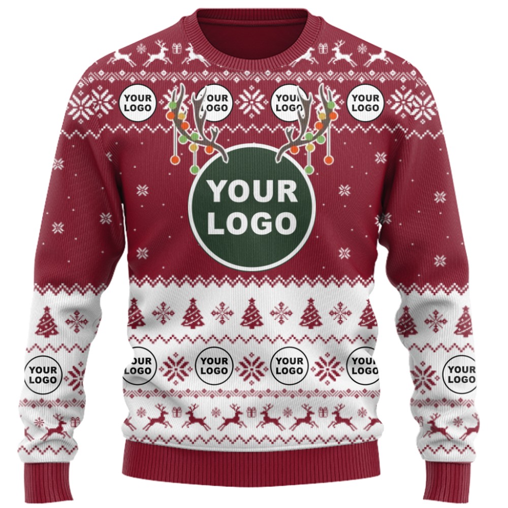 Custom Logo Ugly Christmas Sweater For Branding 6