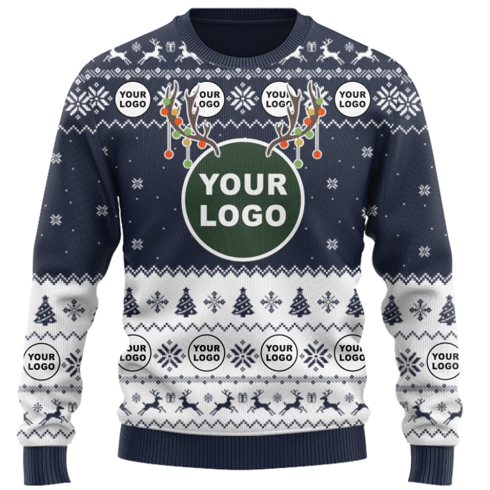 Custom Logo Ugly Christmas Sweater For Branding 7