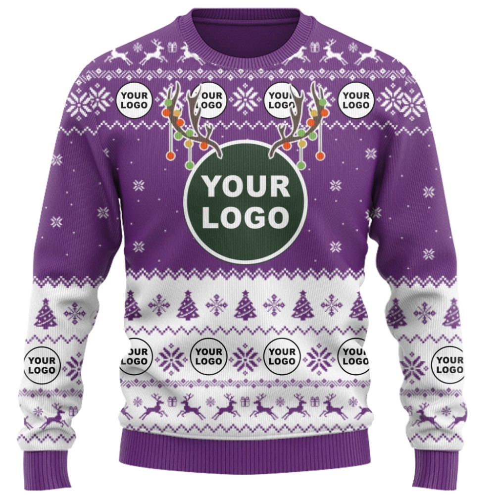 Custom Logo Ugly Christmas Sweater For Branding 8