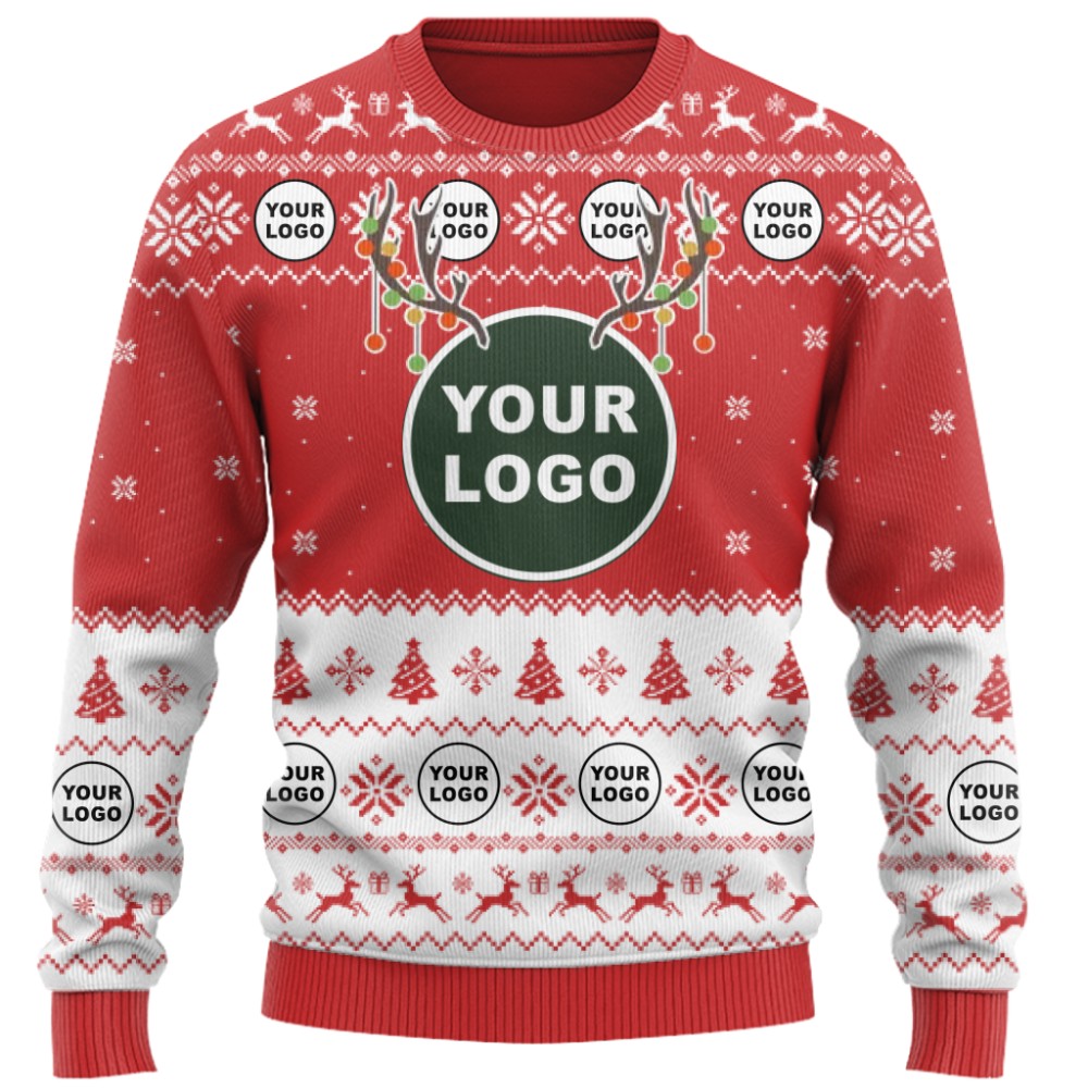 Custom Logo Ugly Christmas Sweater For Branding 9