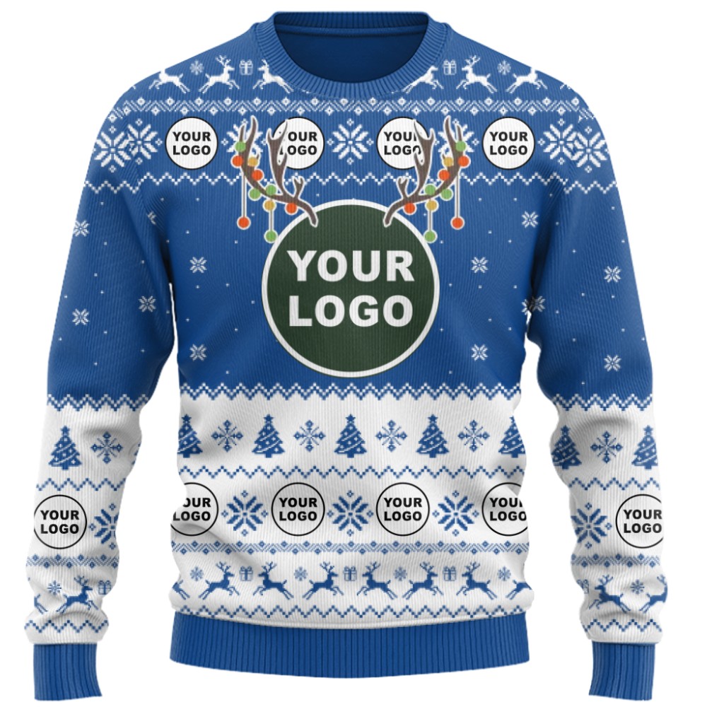 Custom Logo Ugly Christmas Sweater For Branding 10