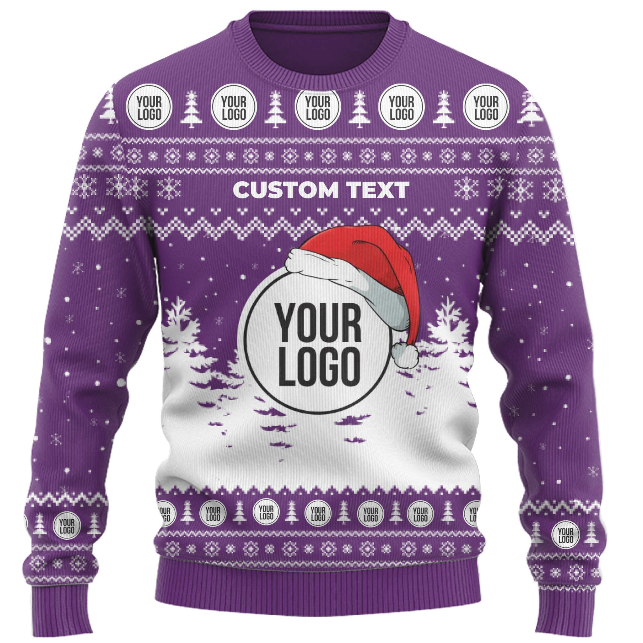 Custom Logo Ugly Christmas Sweater Team Uniform  4
