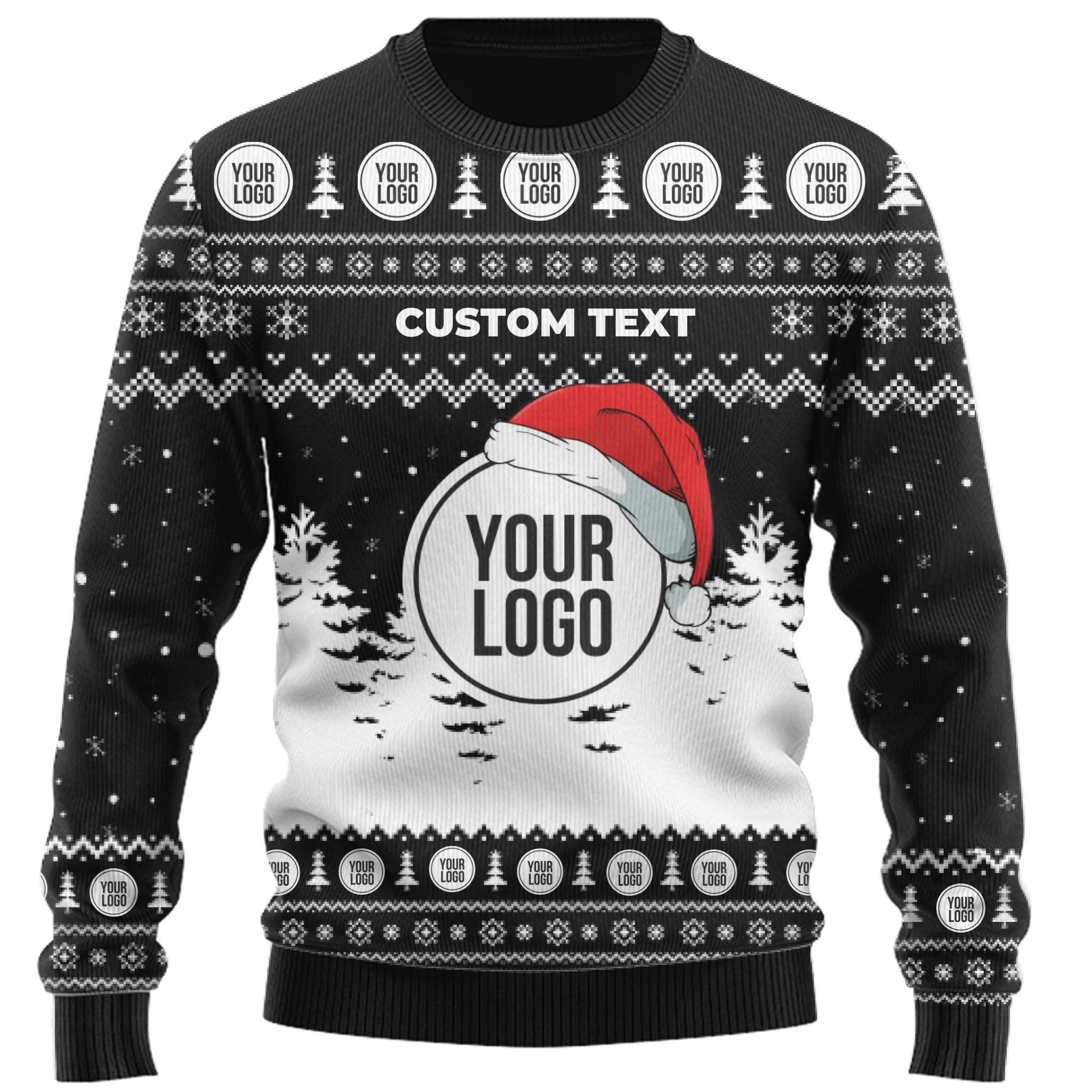 Custom Logo Ugly Christmas Sweater Team Uniform  5