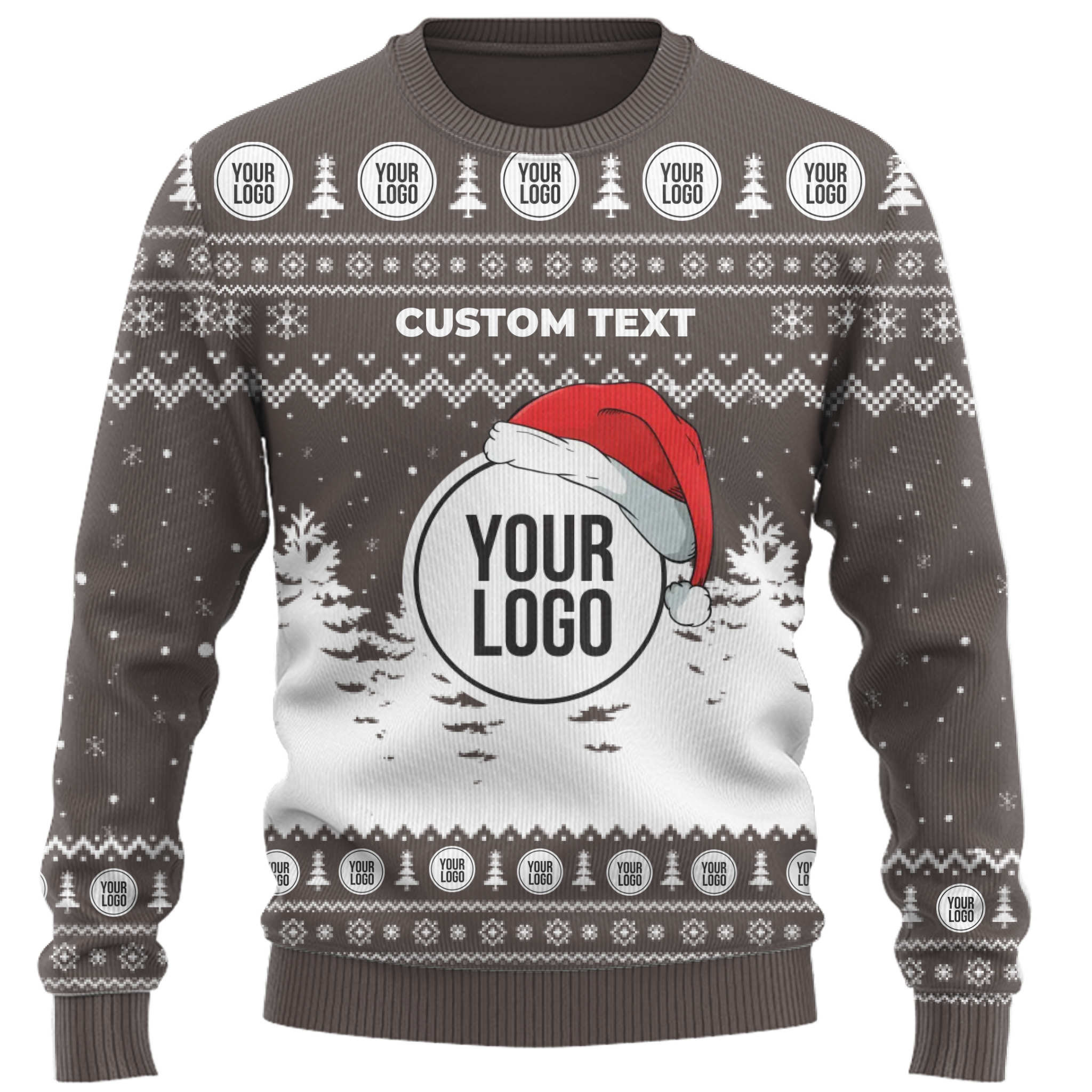Custom Logo Ugly Christmas Sweater Team Uniform  7