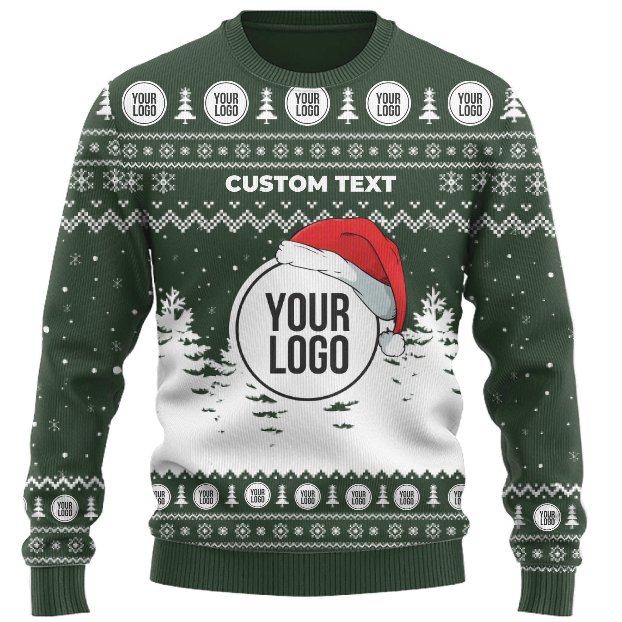 Custom Logo Ugly Christmas Sweater Team Uniform  8