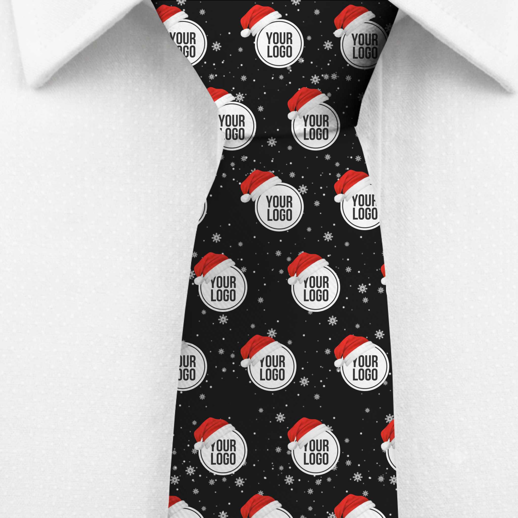 Custom Logo Ugly Christmas Tie 2