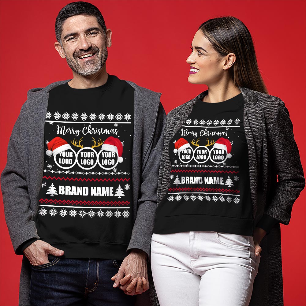 Custom Logo Ugly Xmas Sweatshirt For Team 2