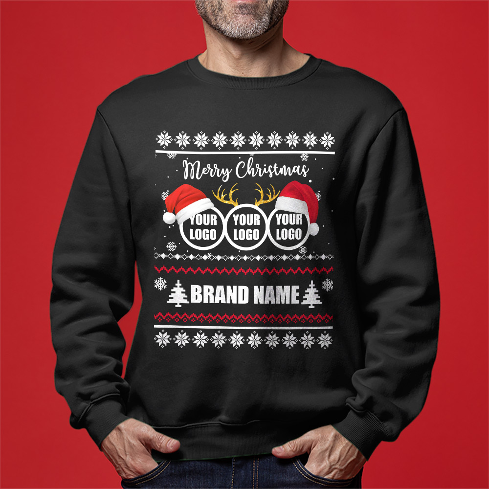 Custom Logo Ugly Xmas Sweatshirt For Team 9