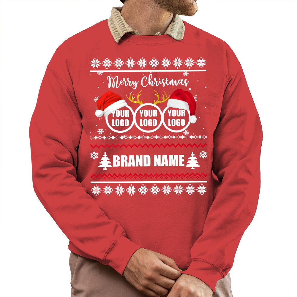 Custom Logo Ugly Xmas Sweatshirt For Team 4