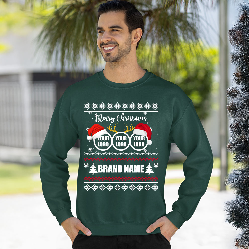 Custom Logo Ugly Xmas Sweatshirt For Team 6