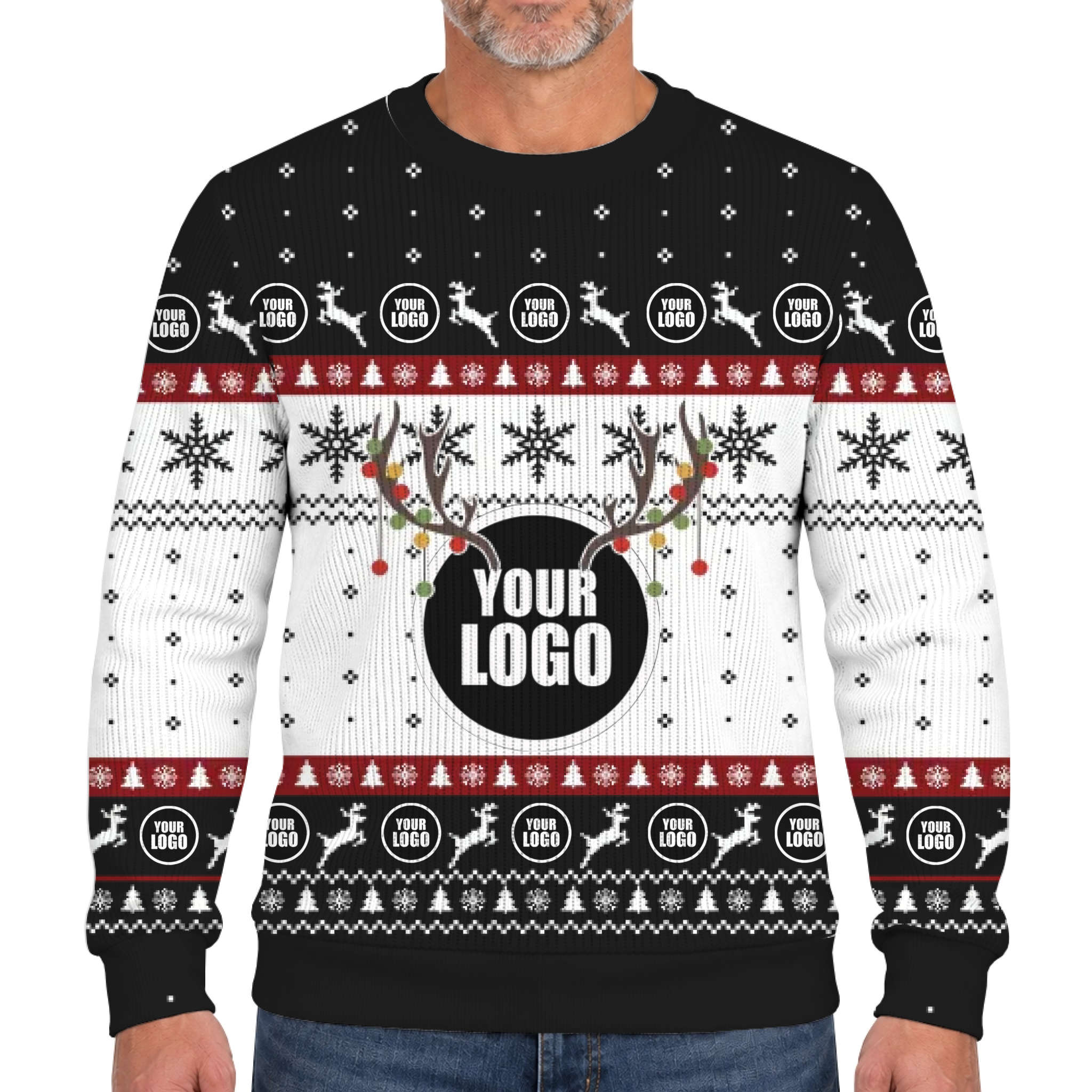 Custom Lookalike Knit Christmas Sweater With Your Logo 6