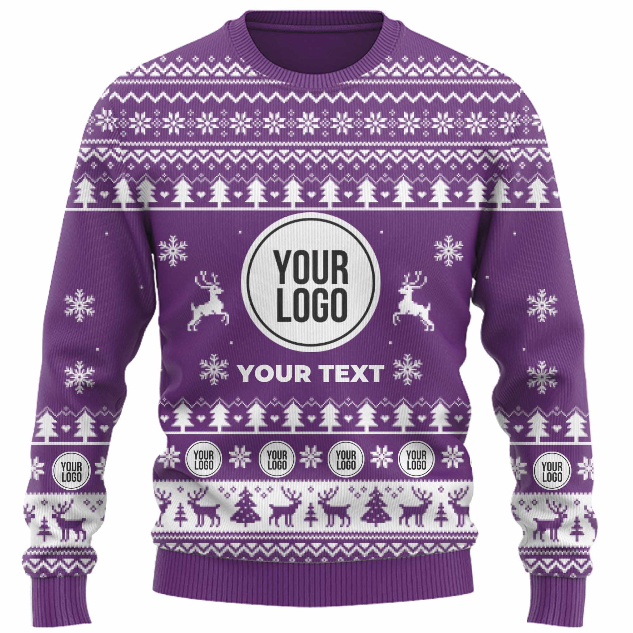 Custom Ugly Christmas Sweater With Your Logo And Text  7