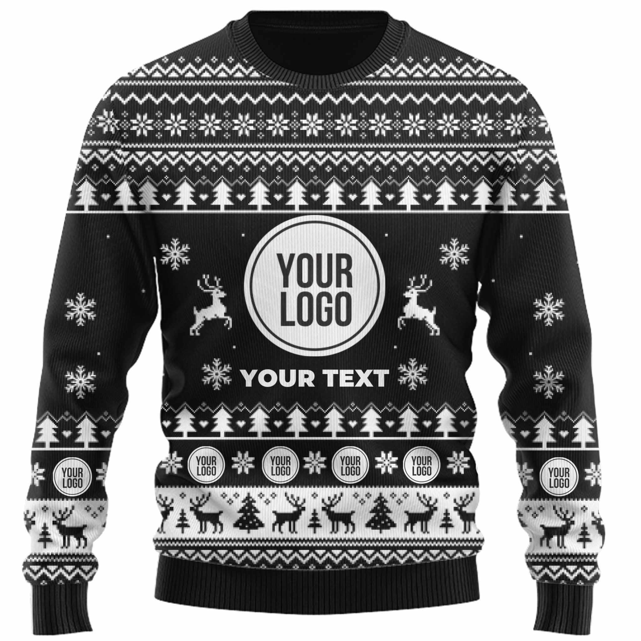 Custom Ugly Christmas Sweater With Your Logo And Text  9