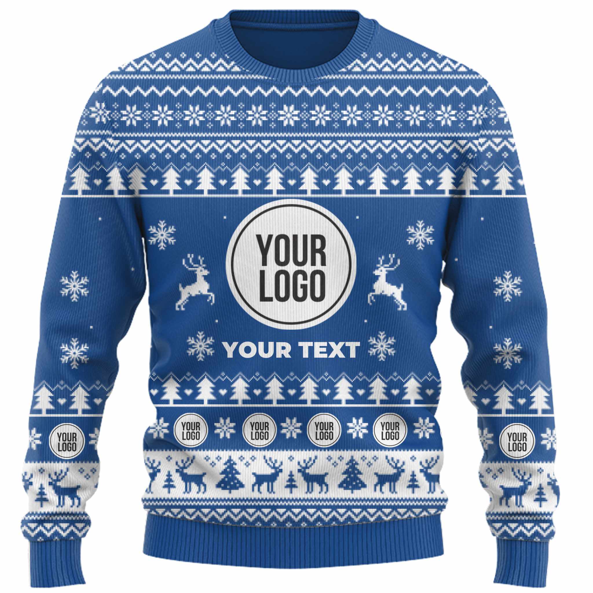 Custom Ugly Christmas Sweater With Your Logo And Text  10