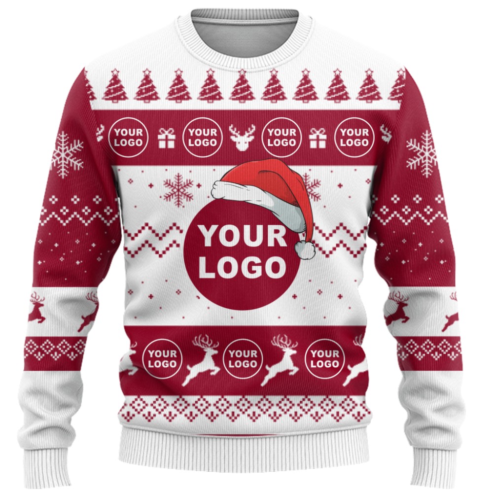 Customized Brand Logo Ugly Christmas Sweater 3