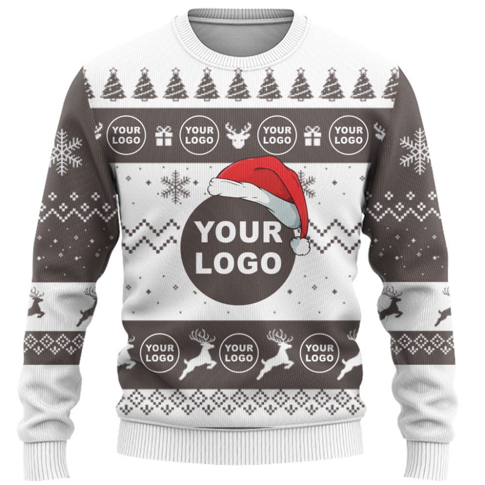 Customized Brand Logo Ugly Christmas Sweater 4