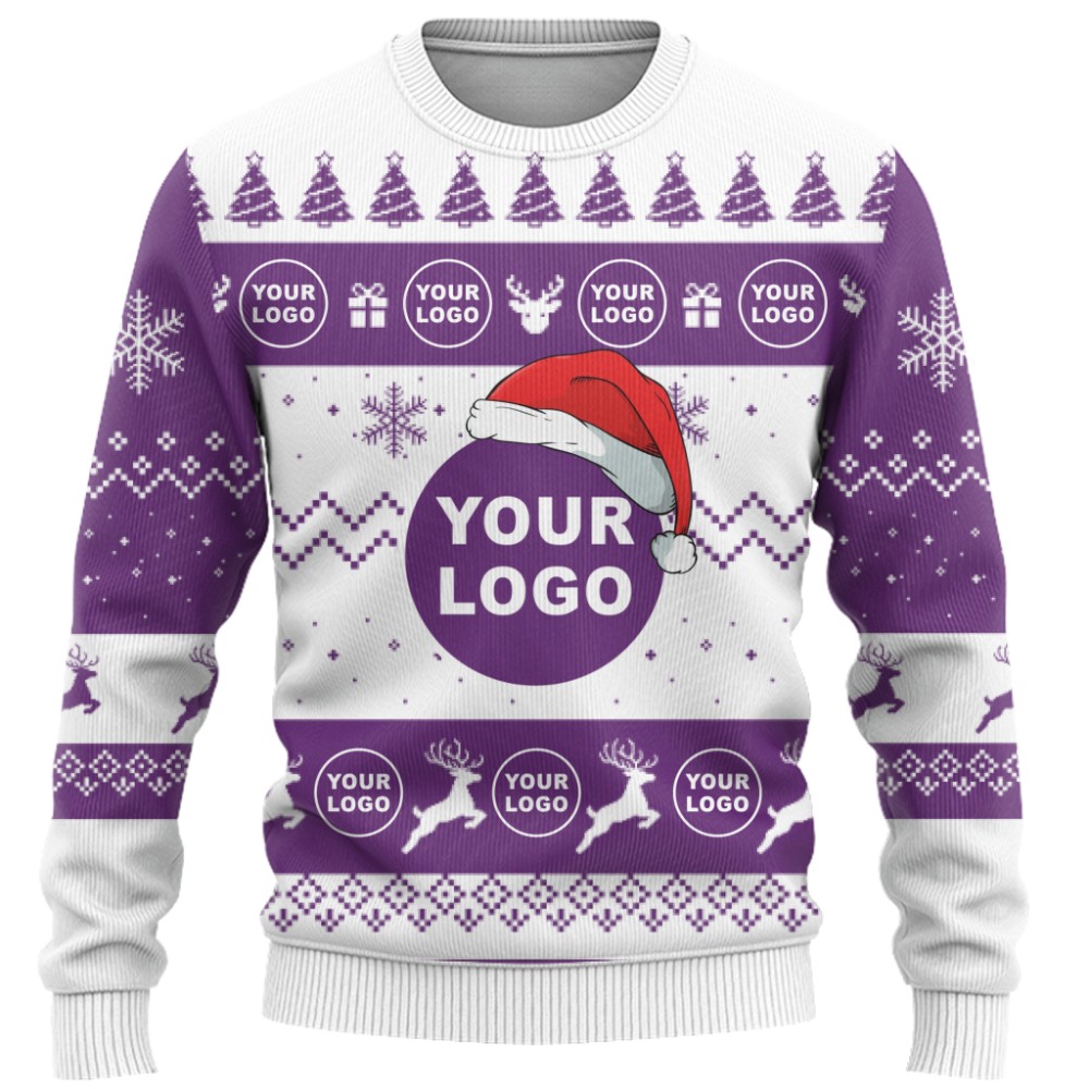 Customized Brand Logo Ugly Christmas Sweater 9