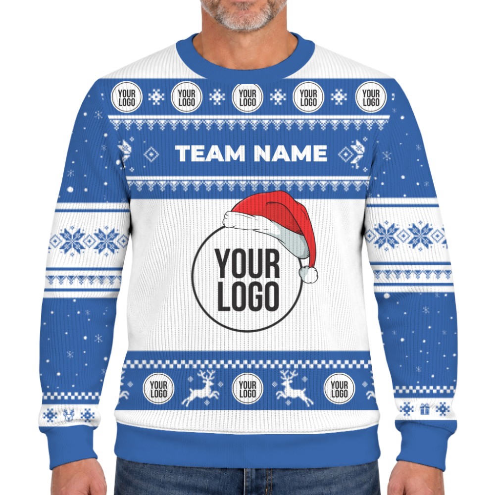 Customized Christmas Soft Sweater With Logo And Text 3