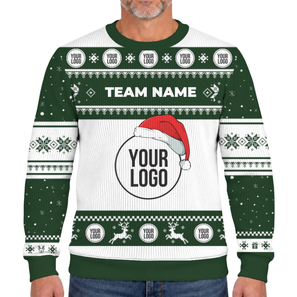 Customized Christmas Soft Sweater With Logo And Text 5