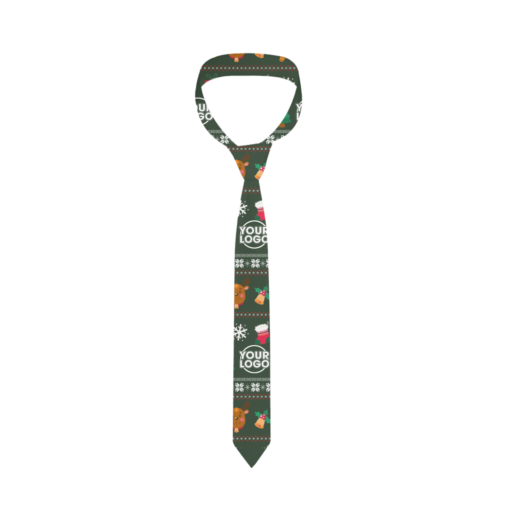 Customized Logo Or Face Christmas Tie   3