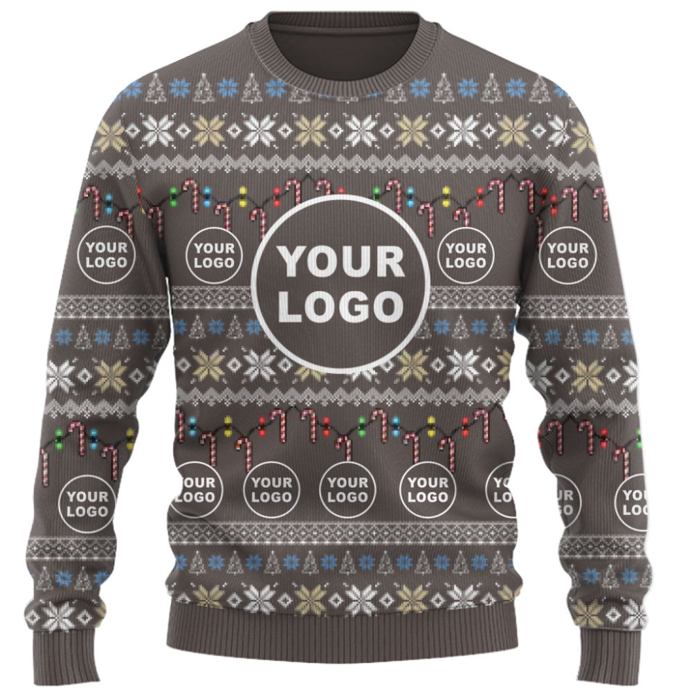 Live Preview Custom Team Logo Ugly Christmas Sweater 6