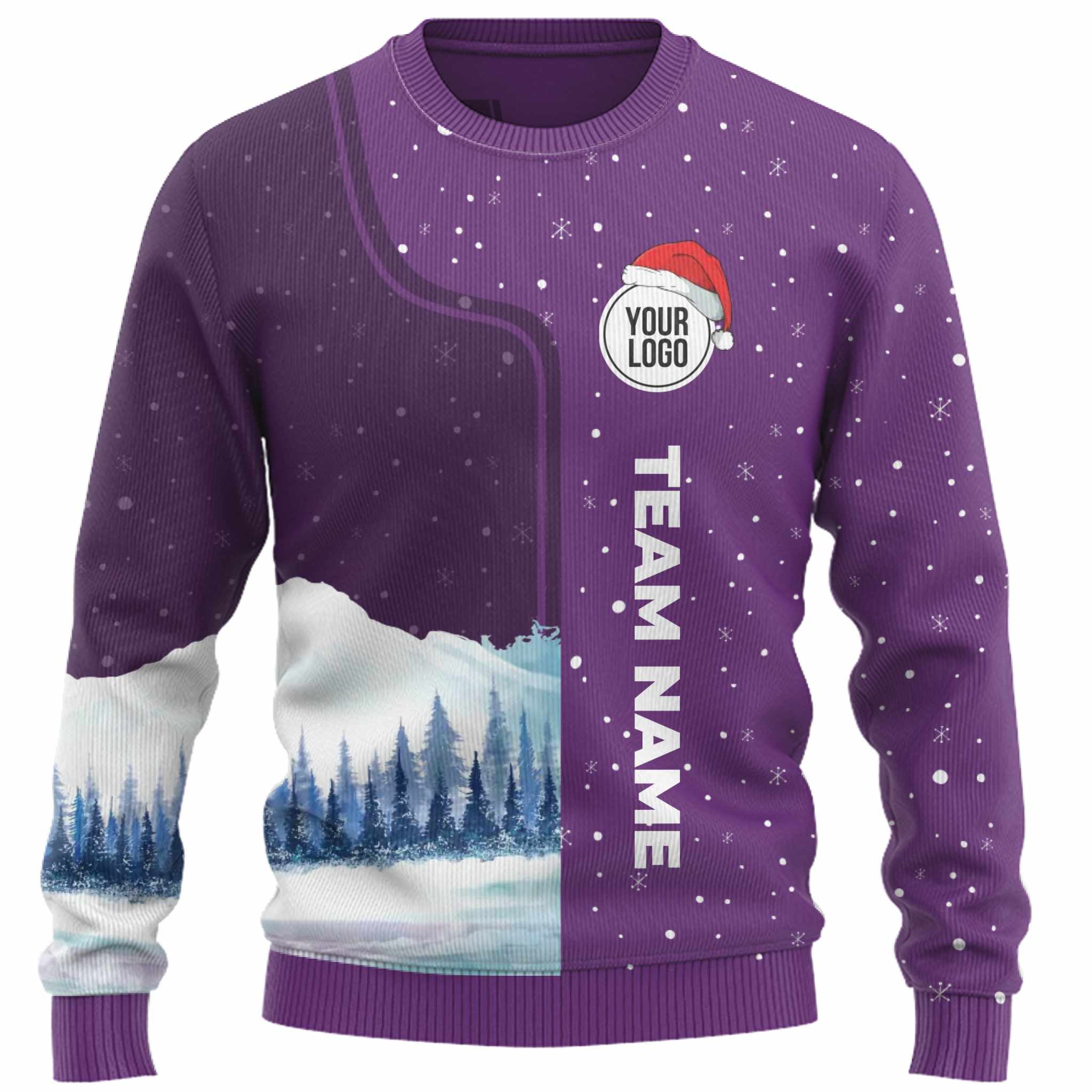 Modern Custom Company Logo And Name Ugly Christmas Sweater 7