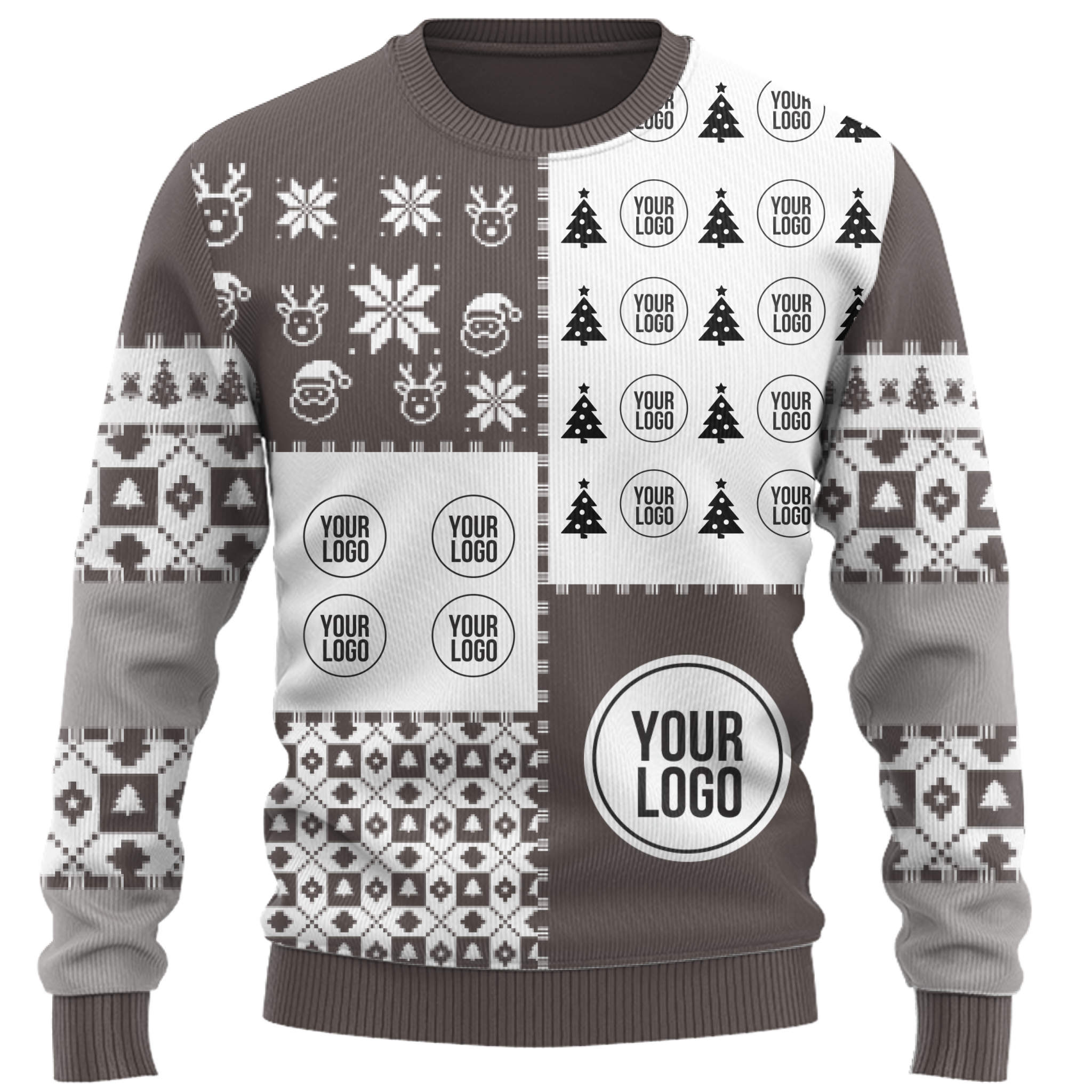 Modern Custom Logos Ugly Christmas Sweater 5