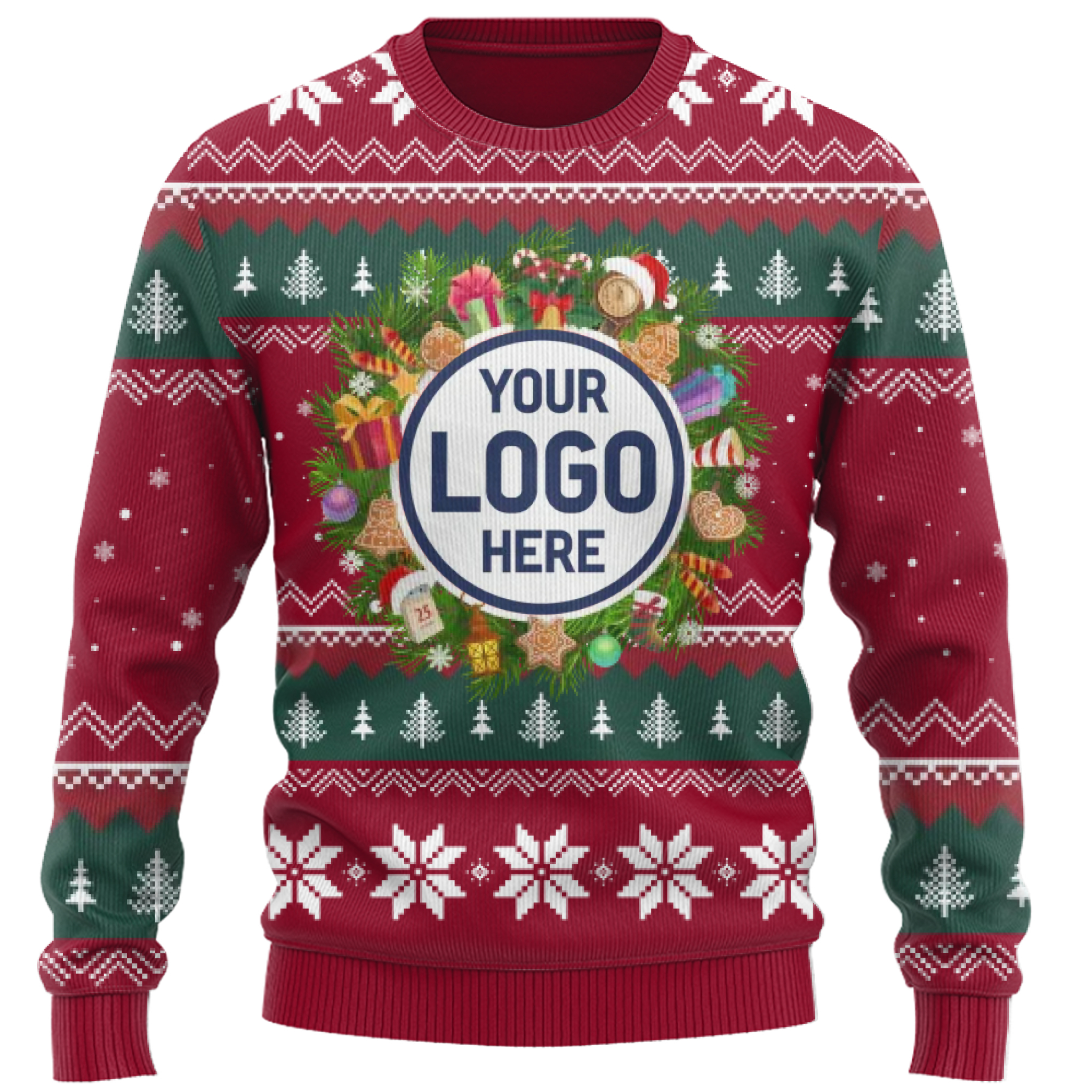 Ultimate Custom Logo Christmas Ugly Sweater 3