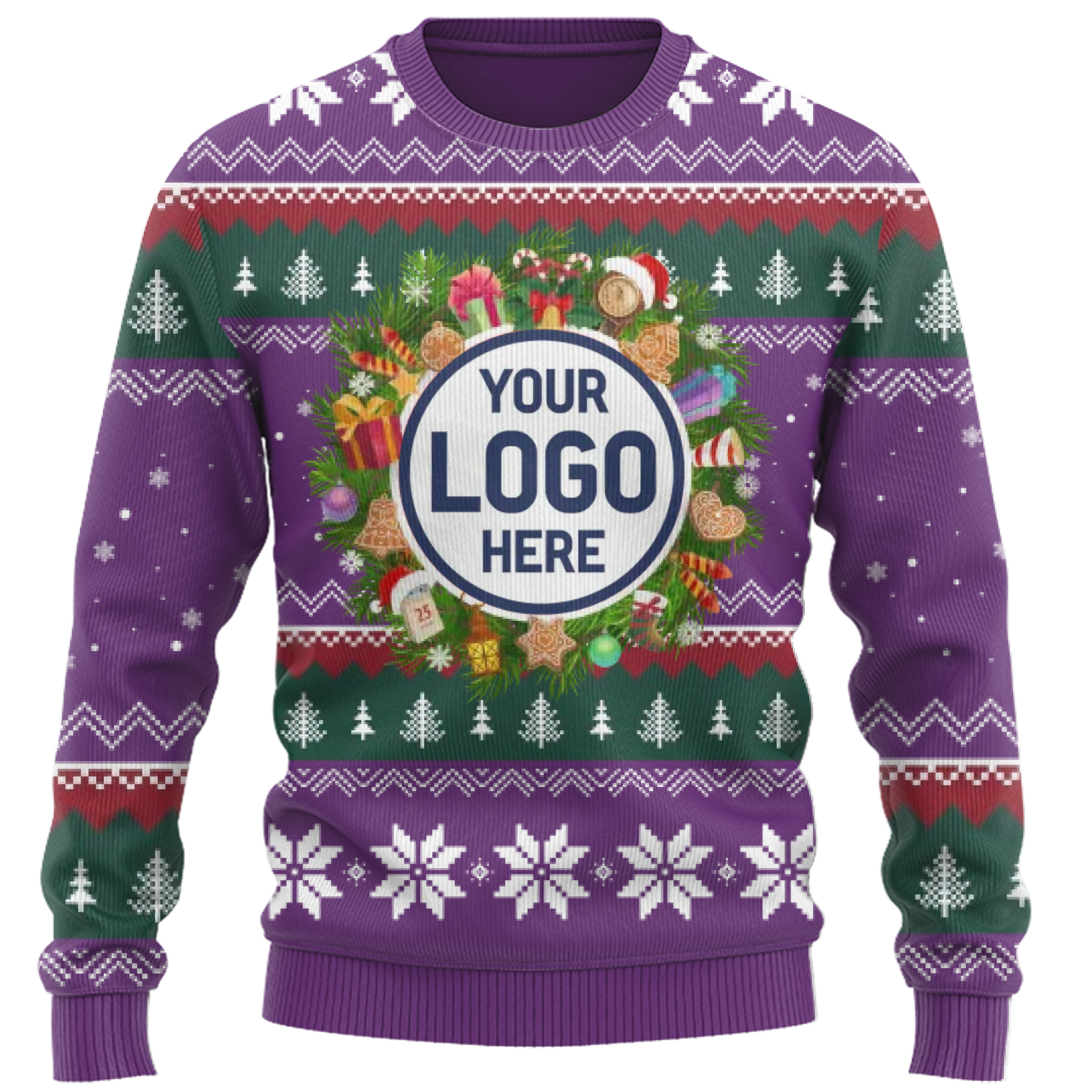 Ultimate Custom Logo Christmas Ugly Sweater 9