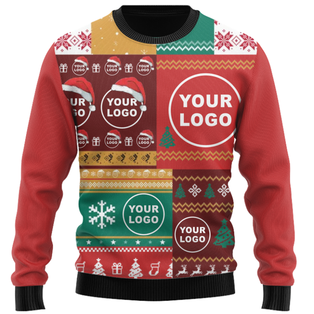 Ultimate Custom Logo Ugly Christmas Sweater for Business Teams and Holiday Parties 10