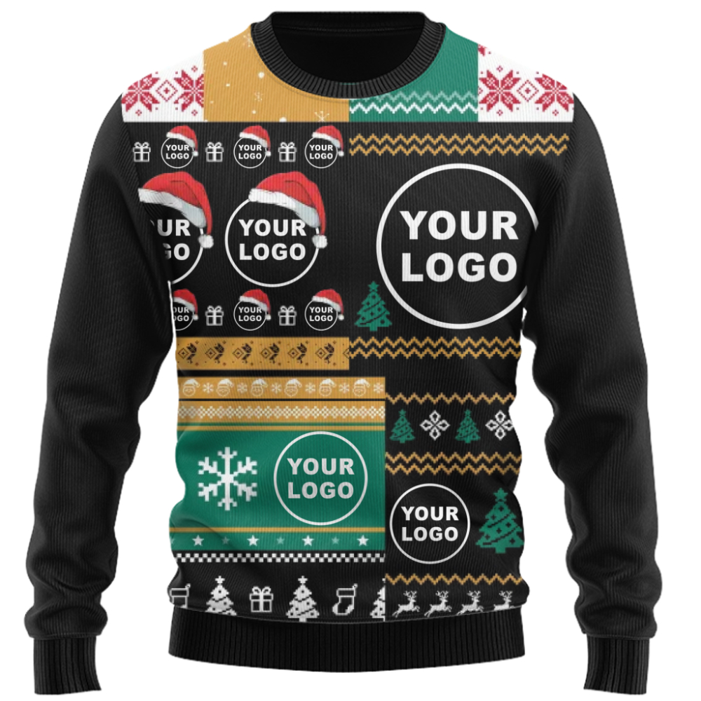 Ultimate Custom Logo Ugly Christmas Sweater for Business Teams and Holiday Parties 2