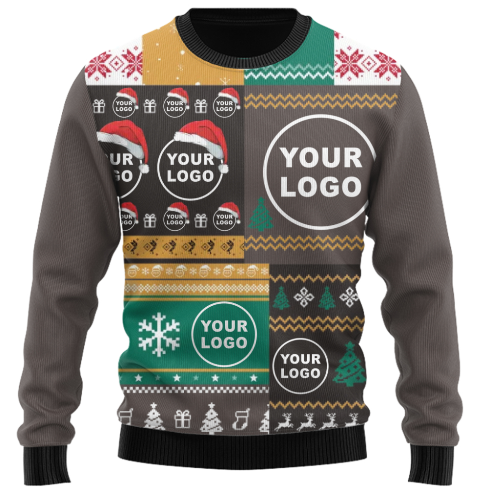 Ultimate Custom Logo Ugly Christmas Sweater for Business Teams and Holiday Parties 4