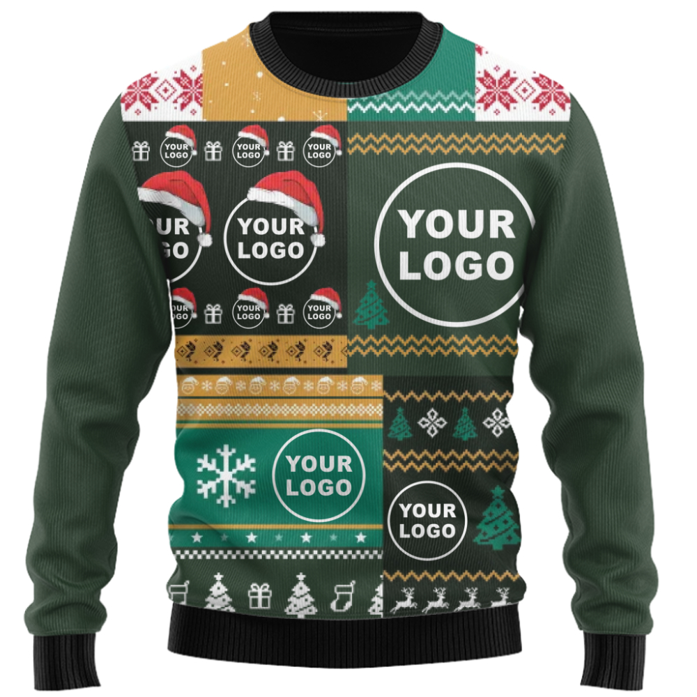 Ultimate Custom Logo Ugly Christmas Sweater for Business Teams and Holiday Parties 5