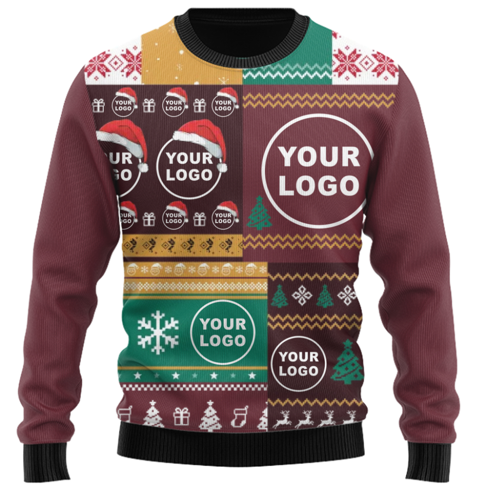 Ultimate Custom Logo Ugly Christmas Sweater for Business Teams and Holiday Parties 6