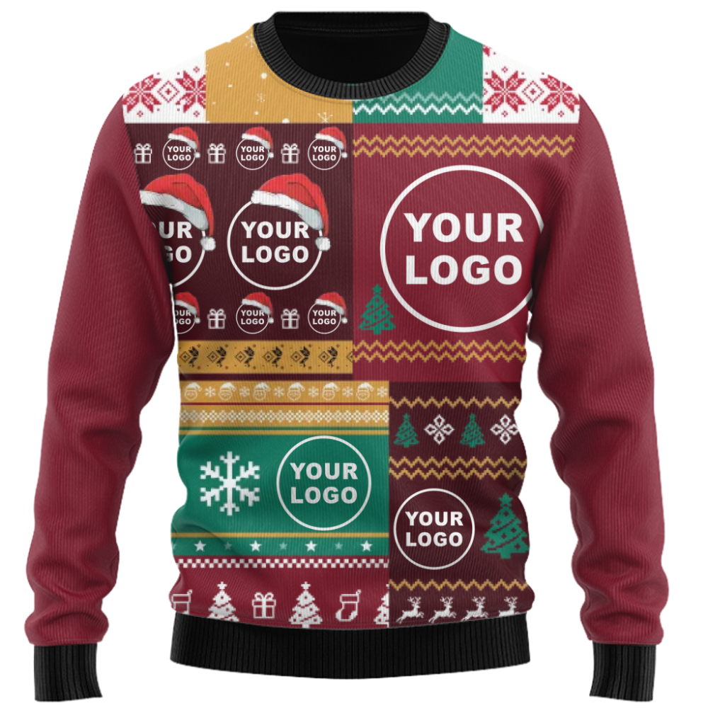 Ultimate Custom Logo Ugly Christmas Sweater for Business Teams and Holiday Parties 7