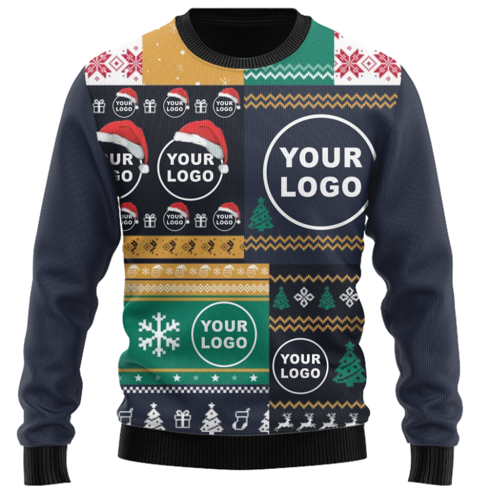 Ultimate Custom Logo Ugly Christmas Sweater for Business Teams and Holiday Parties 8
