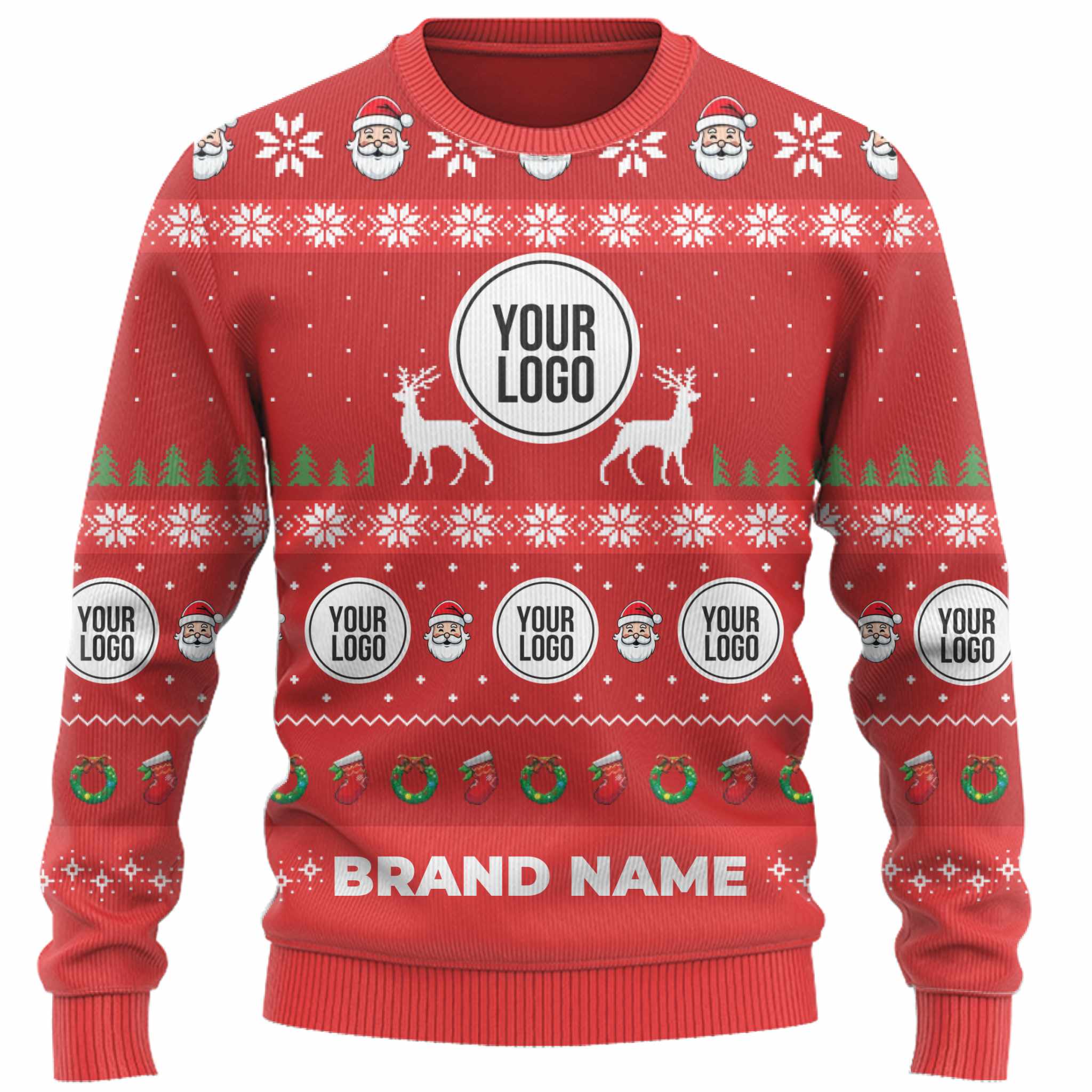 Vibrant Custom Logo And Name Ugly Xmas Sweater For Brand 4