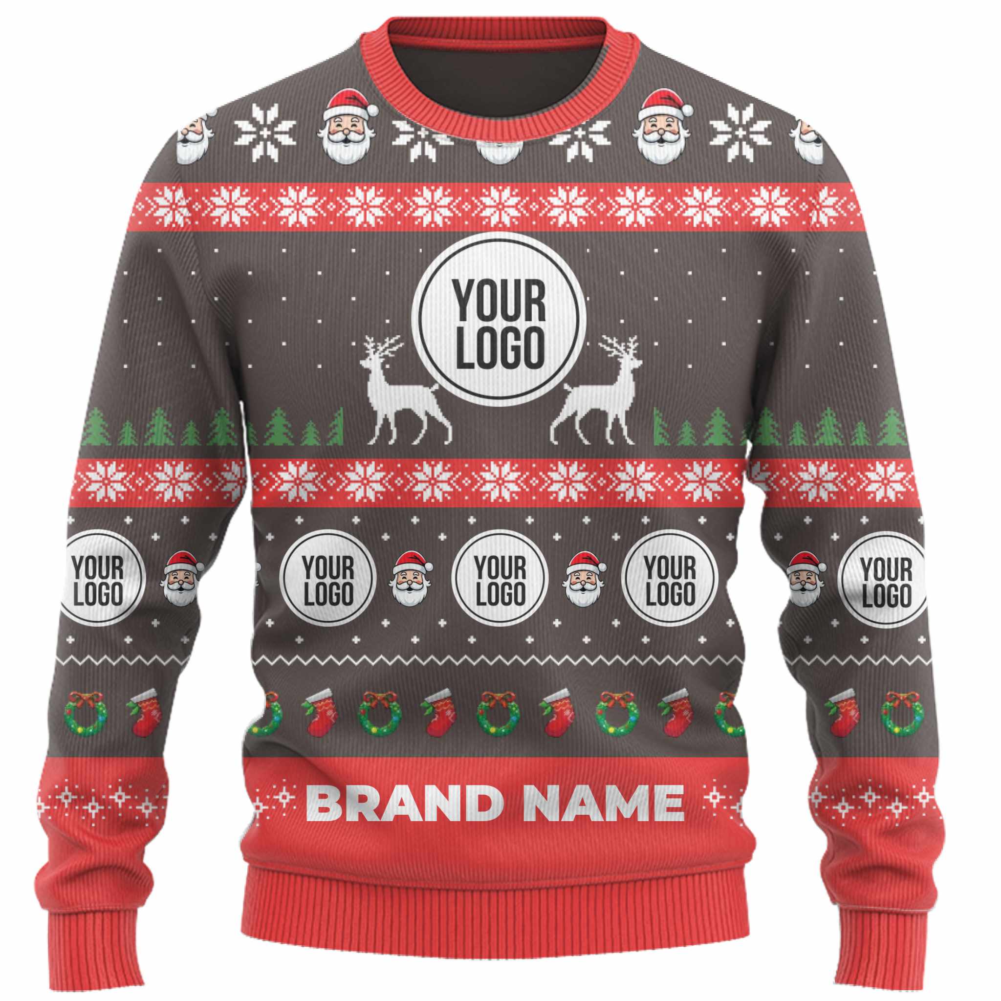 Vibrant Custom Logo And Name Ugly Xmas Sweater For Brand 7