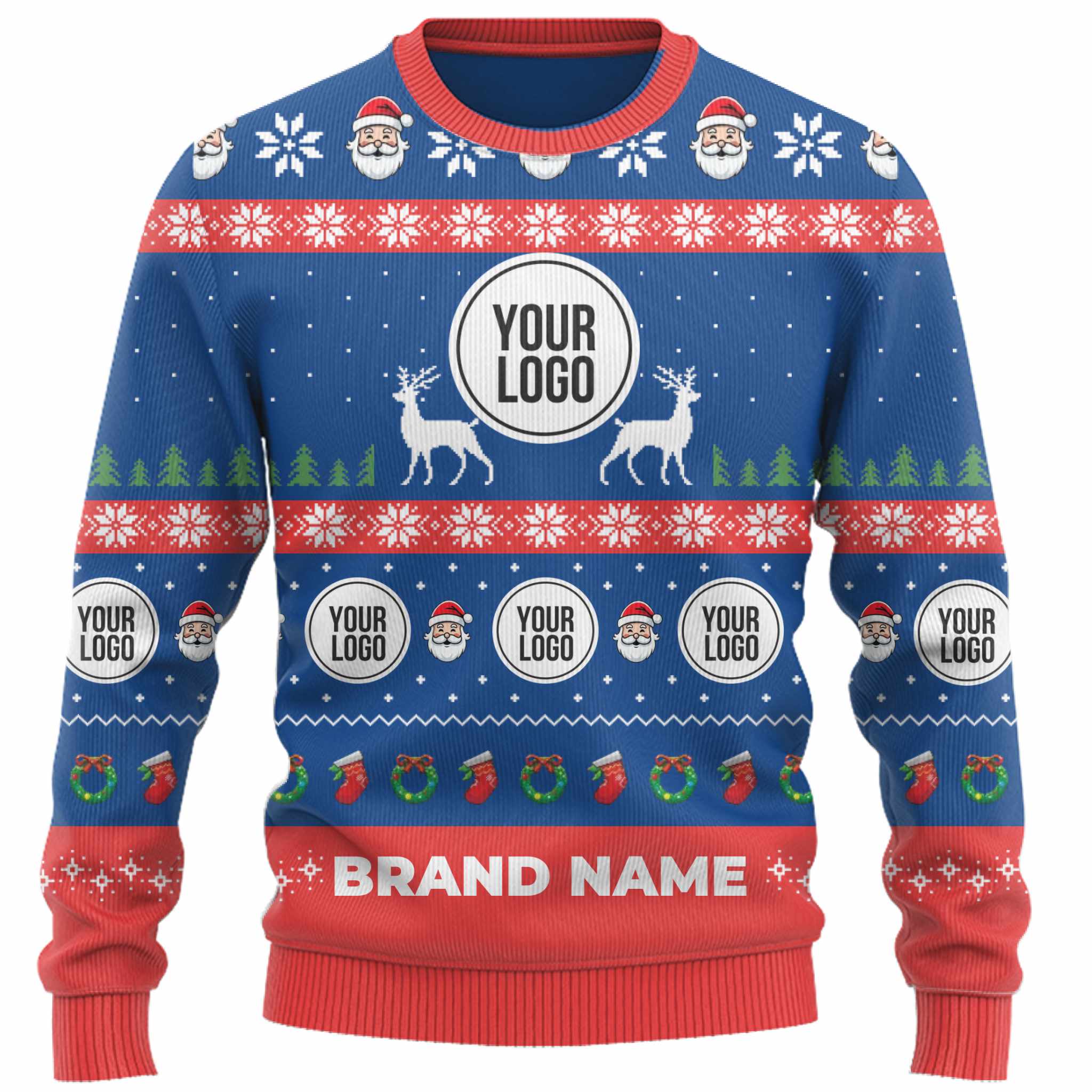 Vibrant Custom Logo And Name Ugly Xmas Sweater For Brand 8