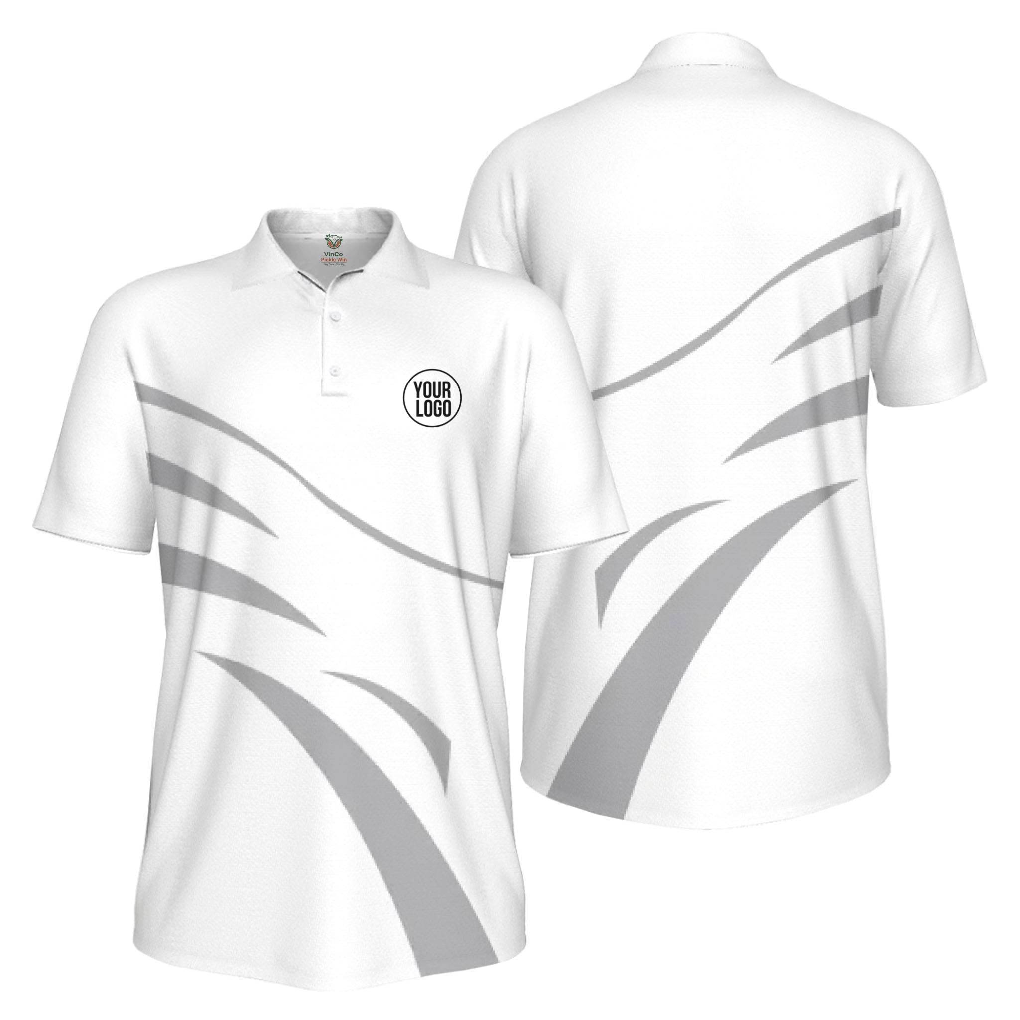  Picklewin Custom Logo Sporty Motion UV Protection Men Polo Shirt Live Preview   16