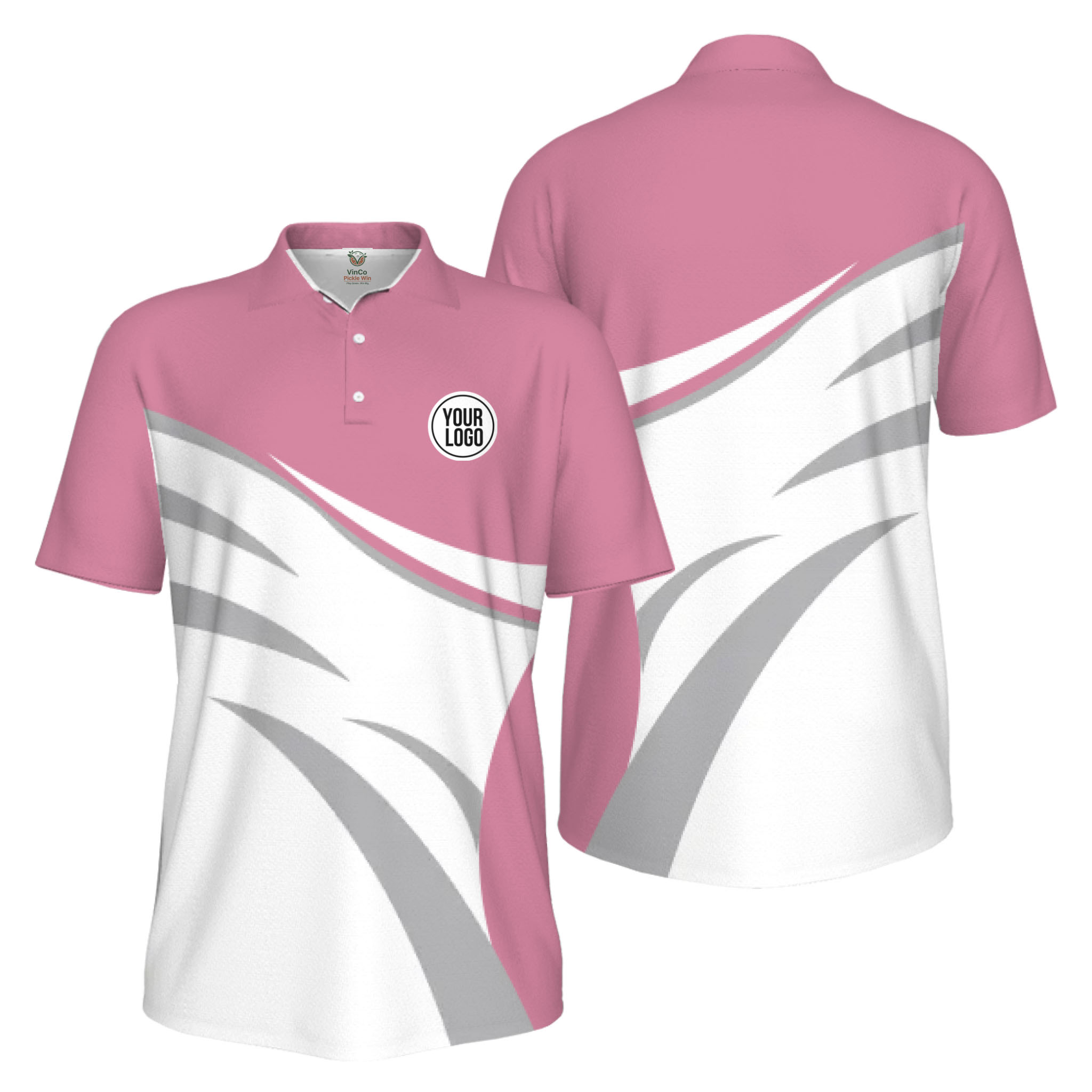 Picklewin Custom Logo Sporty Motion UV Protection Men Polo Shirt Live Preview   2