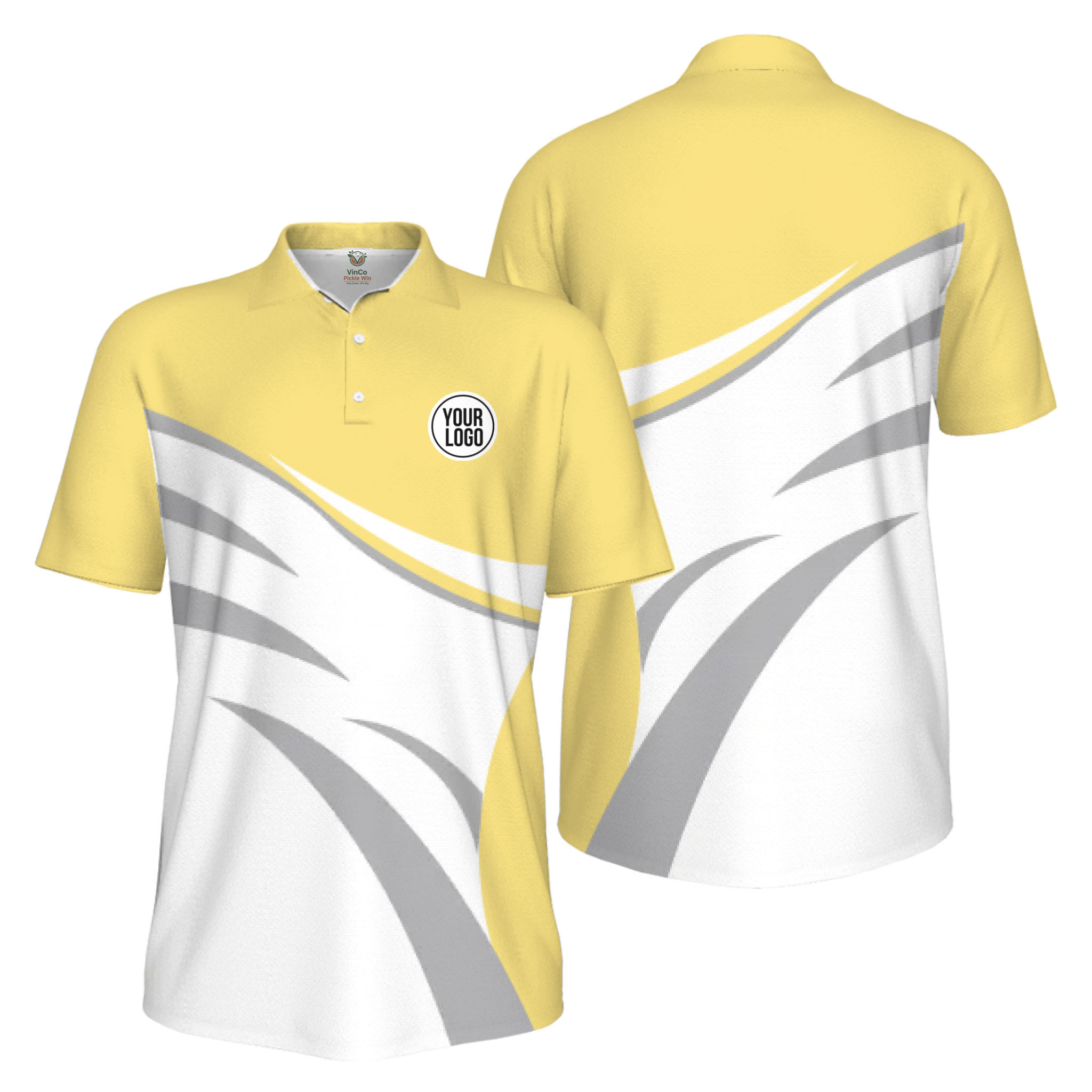  Picklewin Custom Logo Sporty Motion UV Protection Men Polo Shirt Live Preview   12