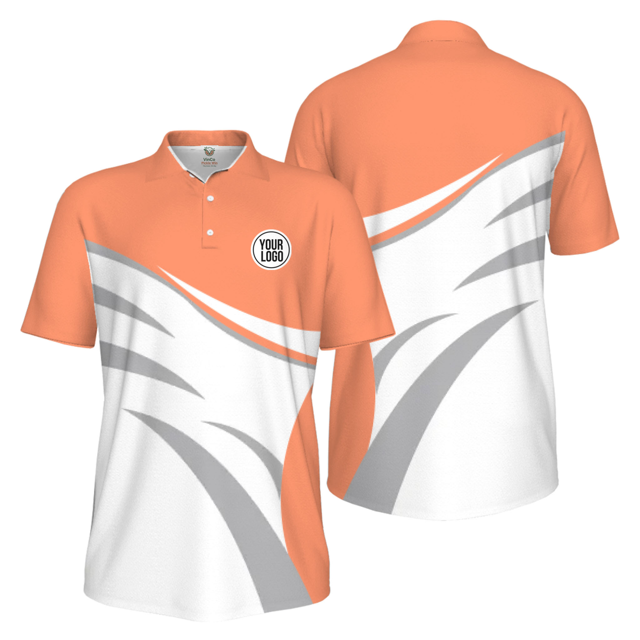  Picklewin Custom Logo Sporty Motion UV Protection Men Polo Shirt Live Preview   15