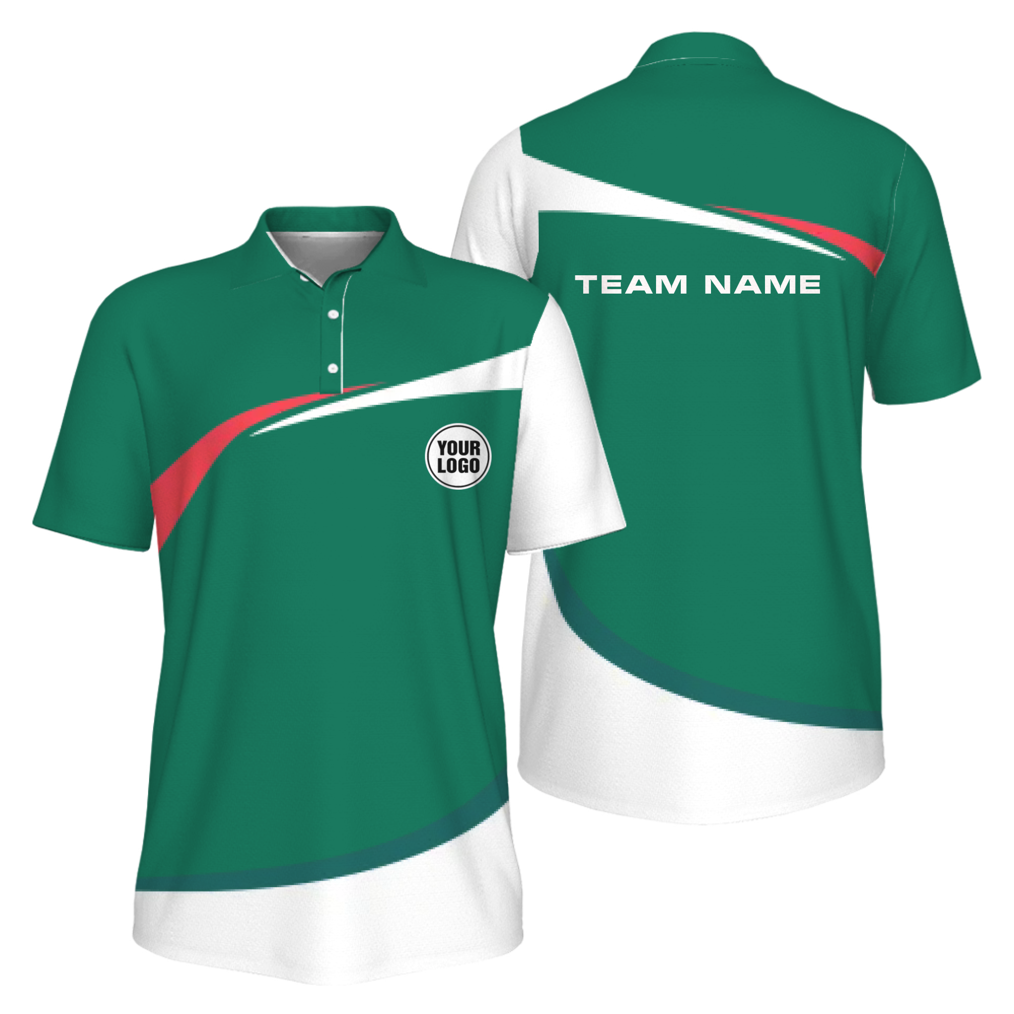 Picklewin Custom Pickleball Rally Team Polo Shirt Personalized Name & Logo 2