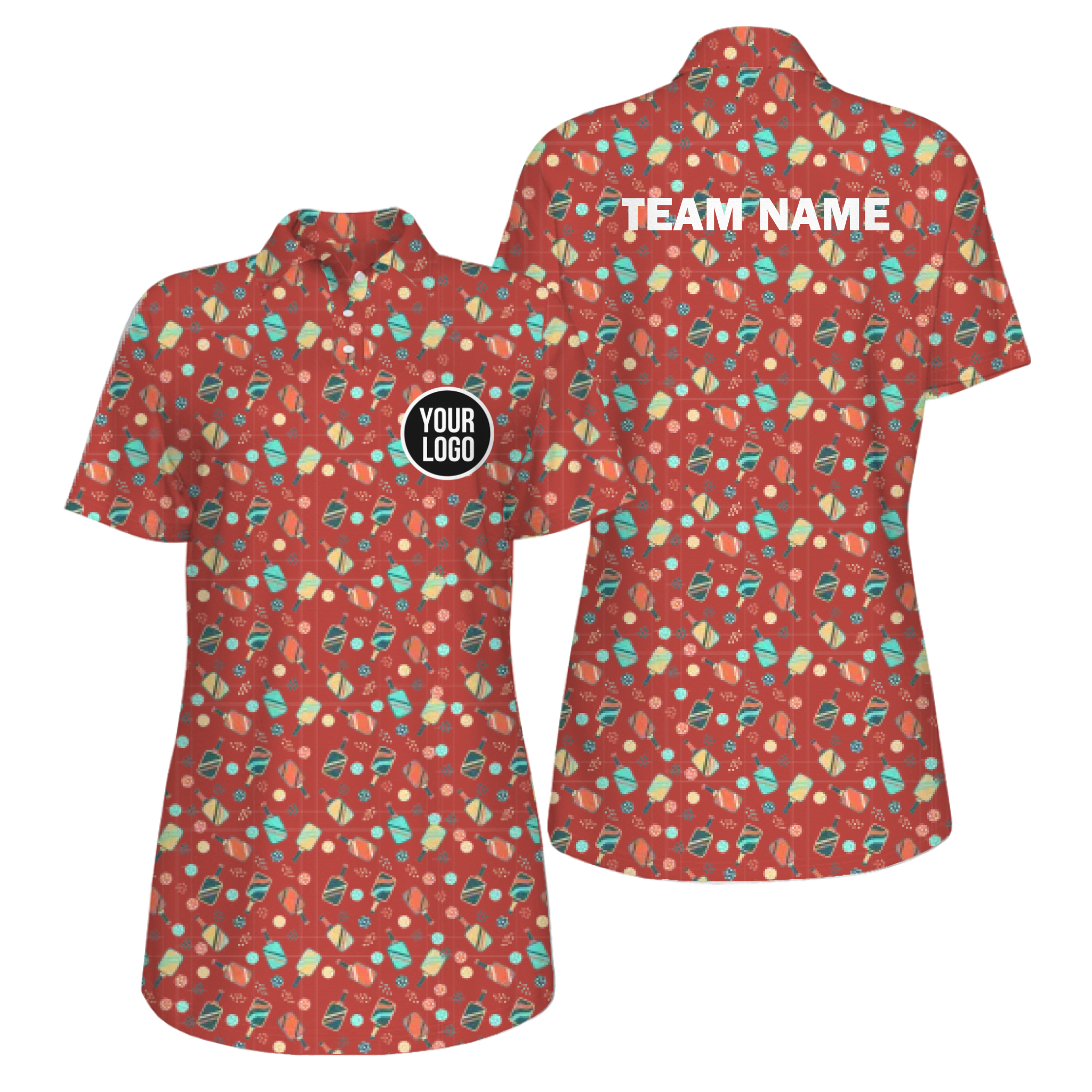 Picklewin All Over Print Women's UV Protection Polo Shirt Summer Vibe 13